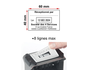 Image Empreinte Trodat Professionnel Dateur 5474