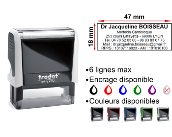 Image Tampon Cardiologue 6 lignes