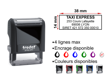 Image Tampon Taxi 4 lignes