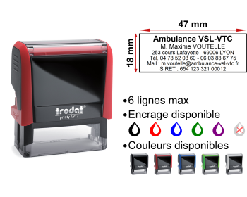 Image Tampon Ambulancier 6 lignes