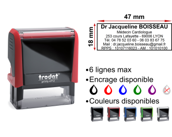 Image Tampon Cardiologue 6 lignes