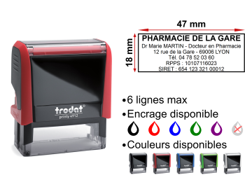 Image Tampon Pharmacie 6 lignes