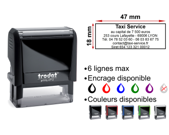 Image Tampon Taxi 6 lignes