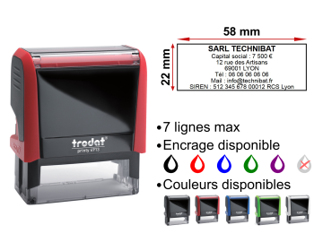 Image Tampon Siren 7 Lignes