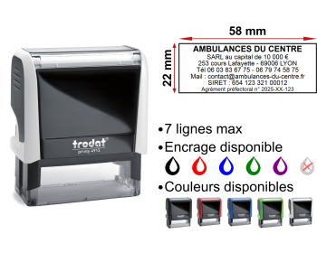 Image Tampon Ambulancier 7 lignes