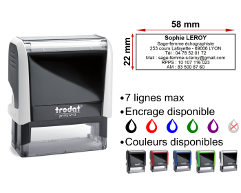 Image Tampon Sage-femme 7 lignes