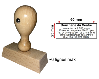 Image Tampon éco Boucherie 6 lignes
