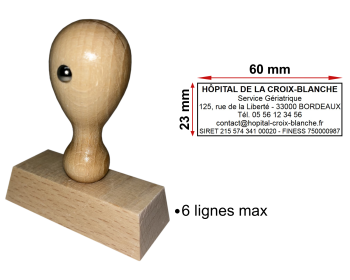 Image Tampon éco Hôpital 6 lignes
