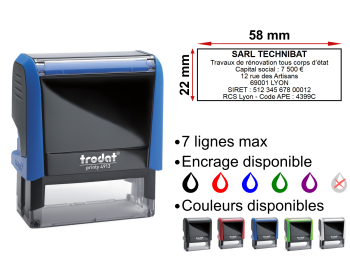 Image Tampon SARL 7 lignes