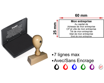 Tampon bois pas cher + encreur Image Tampon bois pas cher + encreur
