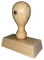 Tampon Bois Ovale 60x30mm