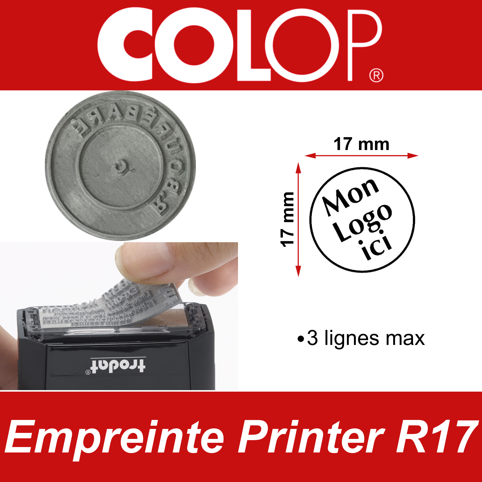 Empreinte Colop Printer R17 | Tampon Personnalisé