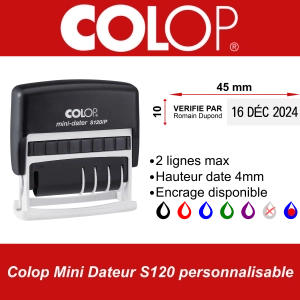 Colop Mini Dateur S120 personnalisable