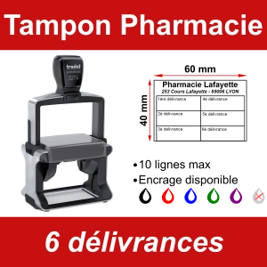 Tampon Pharmacies 6 délivrances