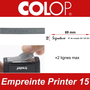 Empreinte Colop Printer 15
