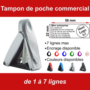 Tampon de poche commercial