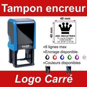 Tampon encreur Logo carré