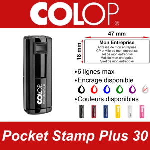 Tampon de poche Colop Pocket Stamp Plus 30