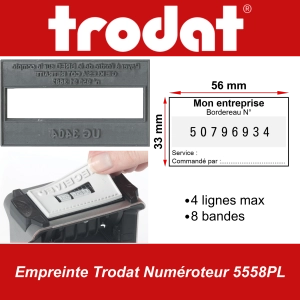 Empreinte Trodat Numéroteur 5558PL