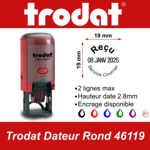 Trodat Dateur Rond 46119
