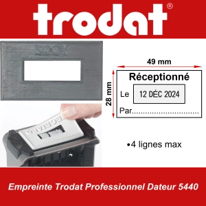 Empreinte Trodat Professionnel Dateur 5440