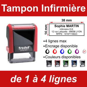 Tampon Infirmière 4 lignes