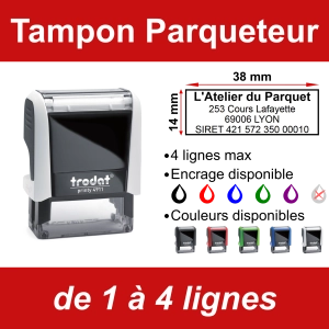 Tampon Parqueteur 4 lignes