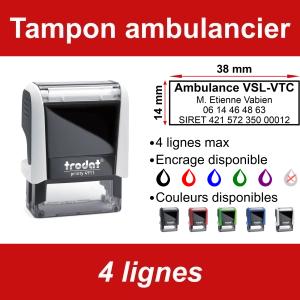 Tampon ambulancier 4 lignes