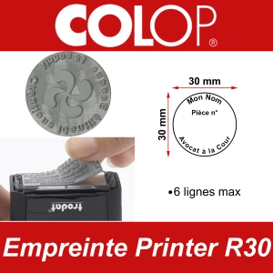 Empreinte Colop Printer R30