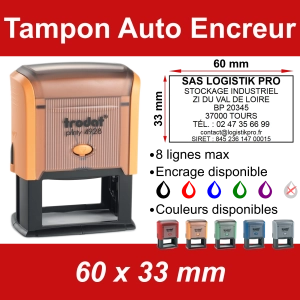Tampon Auto Encreur 60x33mm