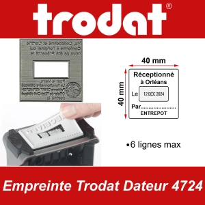 Empreinte Trodat Dateur 4724
