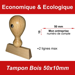 Tampon Bois 50x10mm