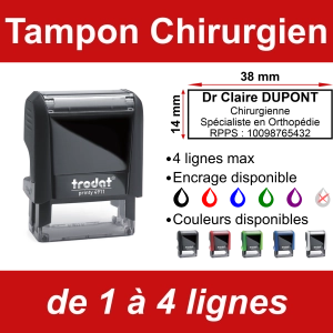 Tampon Chirurgien 4 lignes