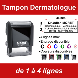 Tampon Dermatologue 4 lignes