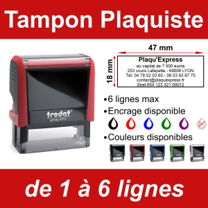 Tampon Plaquiste 6 lignes