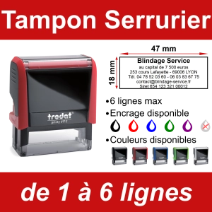 Tampon Serrurier 6 lignes