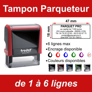 Tampon Parqueteur 6 lignes