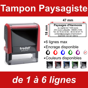Tampon Paysagiste 6 lignes