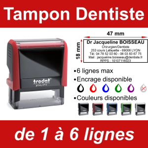 Tampon Dentiste 6 lignes