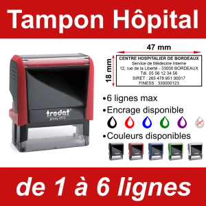 Tampon Hôpital 6 lignes