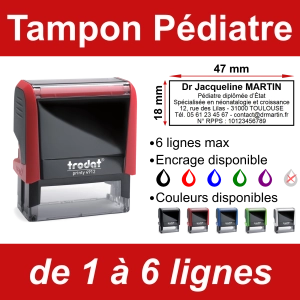 Tampon Pédiatre 6 lignes