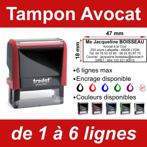 Tampon Avocat 6 lignes
