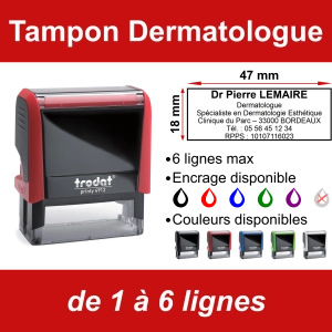 Tampon Dermatologue 6 lignes