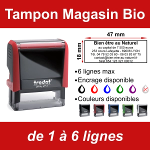 Tampon Magasin Bio 6 lignes