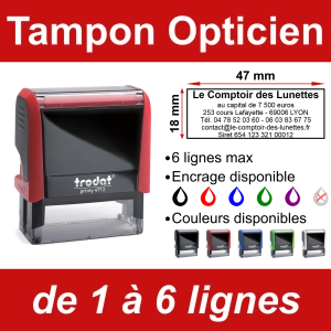 Tampon Opticien 6 lignes