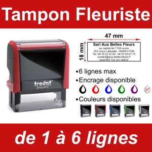 Tampon Fleuriste 6 lignes