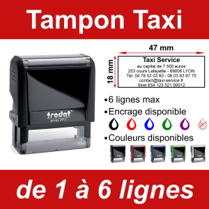 Tampon Taxi 6 lignes