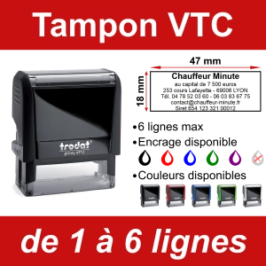 Tampon VTC 6 lignes