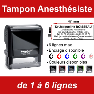 Tampon Anesthésiste 6 lignes