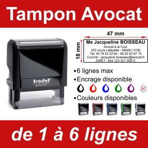 Tampon Avocat 6 lignes